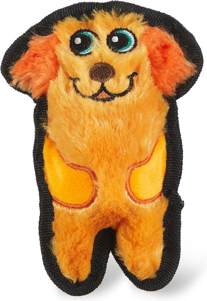 Outward Hound Durablez Tough Plush Squeaky Dog Toy, Dog, Orange, XS - PAWPICO