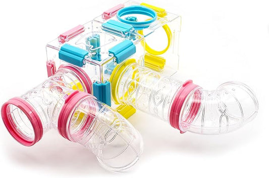 94 Pcs DIY Hamster Tunnel and Playground Module, Tube House Platform Excercise for Mouse Hamster and Other Small Animals GNB+PET