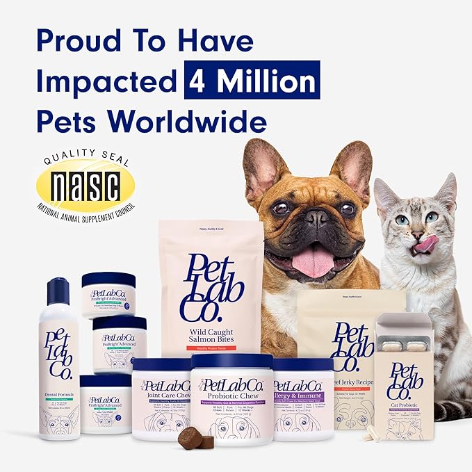 PetLab Co. Probiotics for Dogs, Support Gut Health, Occasional Diarrhea, Digestive Health & Seasonal Allergies - Pork Flavor - 30 Soft Chews - Packaging May Vary (Value 2-Pack) PetlabCo