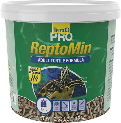 Tetra ReptoMin Pro Sticks Adult Turtle Formula Daily Diet for Aquatic Turtles, 2.54 Pounds Tetra