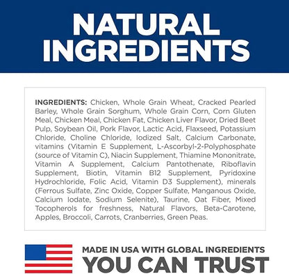 Hill's Science Diet Adult 1-6 Premium Nutrition Dry Dog Food, Chicken & Barley, 35 lb Bag (Pack of 1) - PAWPICO