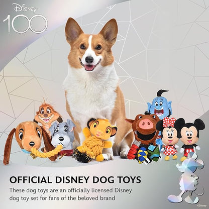 Mickey Mouse Plush Squeaky Dog Toy 6in | Disney Dog Toys | Plush Squeaker Toy for Dogs Inspired by Mickey Mouse, Disney Mickey and Friends - PAWPICO