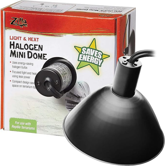 Zilla Light & Heat Halogen Mini Dome For Reptile Terrariums One Size Zilla
