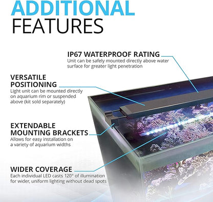 Fluval Sea Marine 3.0 LED Aquarium Lighting for Coral Growth, 59 Watts, 48-60 Inches Fluval