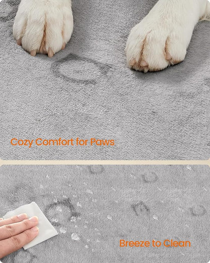 Feandrea Washable Pee Pads for Dogs, 2 Pack, Reusable Dog Pads, 72 x 72 Inches, XXL, Waterproof Pet Training Pads, Leakproof, Non-Slip, Super Absorbent, for Dogs, Cats, Rabbits, Dove Gray UPTD005G01 - PAWPICO