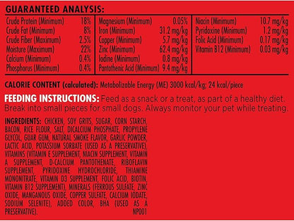 Milk-Bone Soft & Chewy Dog Treats, Bacon Recipe, 5.6 Ounce (Pack of 10), Made with Real Bacon - PAWPICO