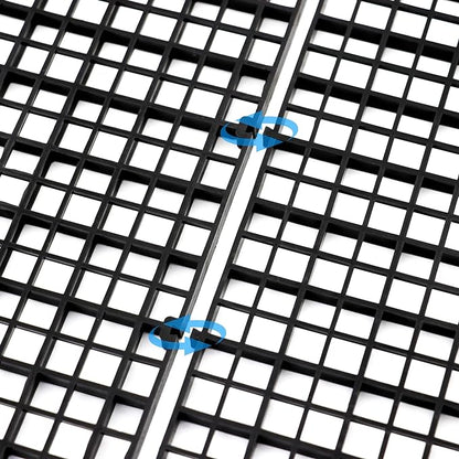 ALEGI Aquarium Fish Tank Divider Plastic Egg Crate Aquarium Filter Bottom Tray Plastic Grid (L 6pcs Black) ALEGIAquarium