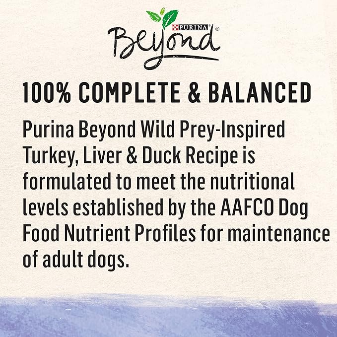 Purina Beyond High Protein, Grain Free, Natural Pate Wet Dog Food, WILD Turkey, Liver & Duck Recipe - (12) 13 oz. Cans - PAWPICO