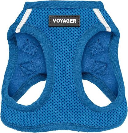 Voyager Step-in Air Dog Harness - All Weather Mesh, Reflective, No Pull Harness for Small, Medium Dogs, Cats - Secure with Hook & Loop Fastener, Buckle, Double D-Rings - Royal Blue, XL BestPetSuppliesLLC