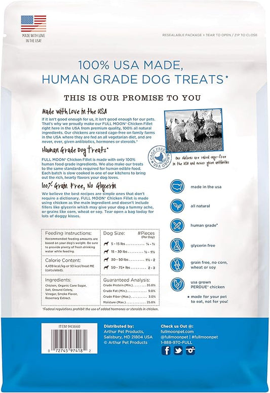 Full Moon Chicken Fillet Healthy All Natural Dog Treats Human Grade Made in USA 48 oz - PAWPICO