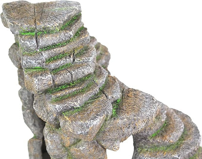 Penn-Plax Reptology Shale Scape Step Ledge & Cave Hideout – Decorative Resin for Aquariums & Terrariums – Great for Reptiles, Amphibians, and Fish – Extra Large Penn-Plax