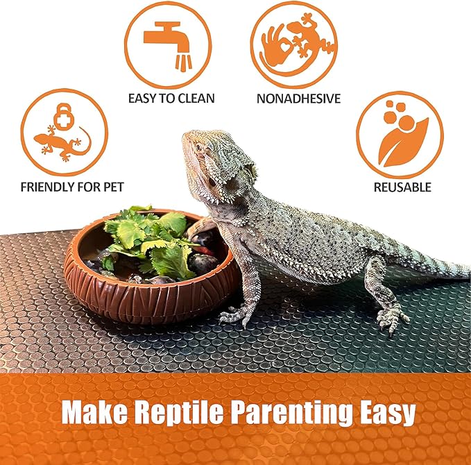 Bearded Dragon Tank Accessories, Reptile Terrarium Liner, Bearded Dragon Substrate Bedding for 120 Gallon Reptile Tank, 4x2x2 Reptile Enclosure PAWPICO