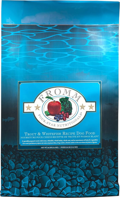 Fromm Four-Star Nutritionals Trout & Whitefish Dog Food - Premium Dry Dog Food - Trout Recipe - 26 lb - PAWPICO