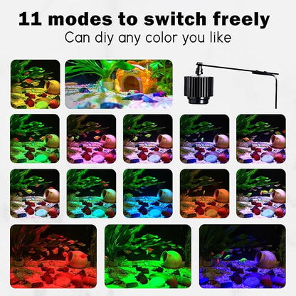 Aquarium Light Fish Tank Light LED Clip on Freshwater Light Full Spectrum fluval Aquarium GrowLight Aquarium lamp 10 Gallon 20 Gallon 48 inch30 inch.24W TRIGRAND