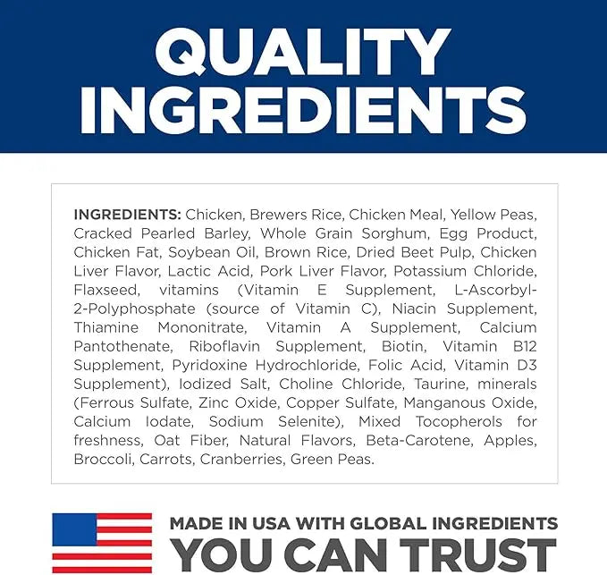 Hill's Science Diet Sensitive Stomach & Skin, Adult 1-6, Stomach & Skin Sensitivity Support, Small Kibble, Dry Dog Food, Chicken Recipe, 15 lb Bag - PAWPICO