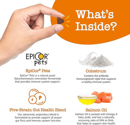 Zesty Paws Dog Allergy Relief - Anti Itch Supplement - Omega 3 Probiotics for Dogs - Digestive Health - Soft Chews for Skin & Seasonal Allergies - with Epicor Pets - Mini - Lamb - 90 Count ZestyPaws