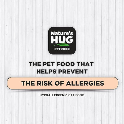 Nature's HUG Dry Cat Food, for Senior-All Breeds, 4 lb. Bag, Just Like Chicken Recipe, Grain Free & Hypoallergenic, Supports Microbiome Health, Sustainable Complete Protein & Balanced Nutrition - PAWPICO