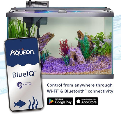 Coralife Fish Tank Aquarium Seascape WiFi/Bluetooth Smart LED Light Fixture, 18-24" Coralife
