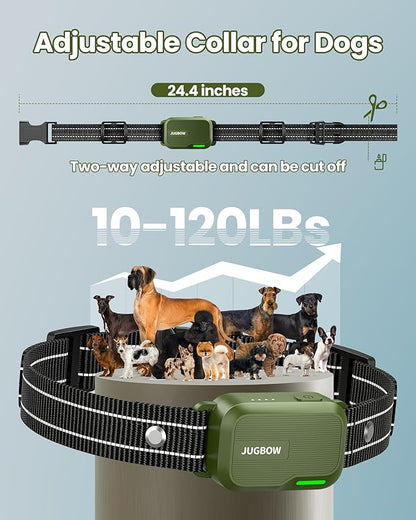 Jugbow Dog Shock Collar 2 Dogs - 3300FT Dog Training Collar with Remote, IPX7 Waterproof E Collar for Dogs Training Rechargeable Collars for Large Medium Small Dogs (10-120lbs) FollowJugbowtoGetSurprise