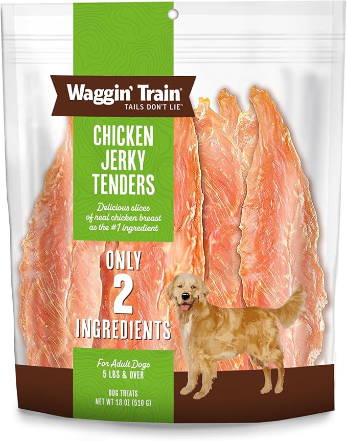 Waggin' Train Limited Ingredient, Grain Free Dog Treat; Chicken Jerky Tenders - 18 oz. Pouch - PAWPICO