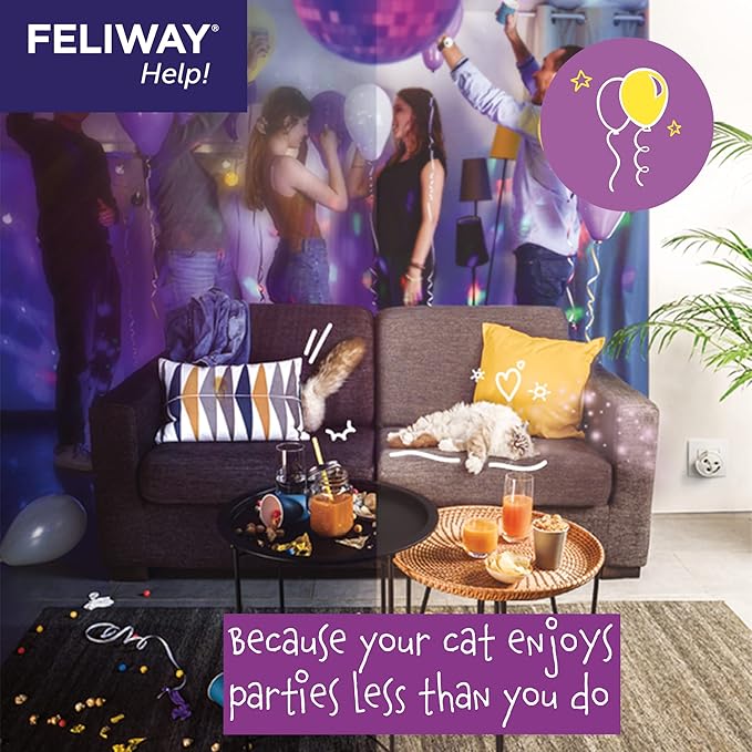 FELIWAY® Help! Cat Calming Pheromone Refills (7 days), 3-Pack Feliway%C2%AE