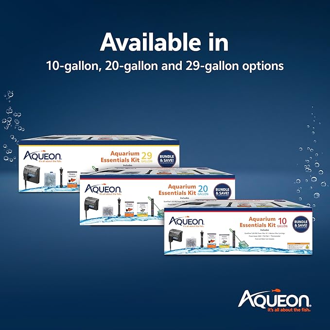 Aqueon Fish Tank Aquarium Essentials Starter Kit for 20 Gallon Tanks Aqueon