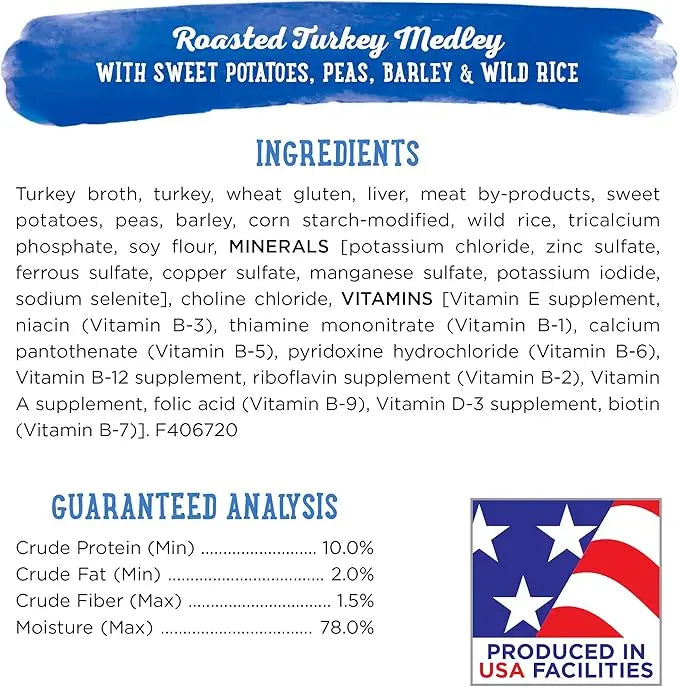 Purina Beneful Gravy Wet Dog Food, Prepared Meals Roasted Turkey Medley - (8) 10 oz. Tubs - PAWPICO