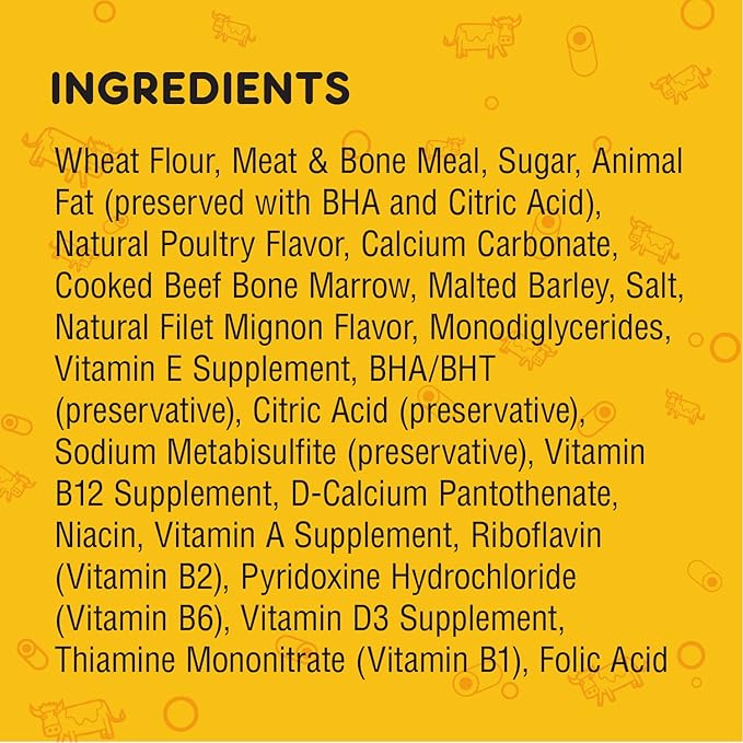 PEDIGREE MARROBONE Dog Treats Real Beef Flavor Crunchy Dog Biscuit, (24.9 OZ)(Pack of 8) - PAWPICO