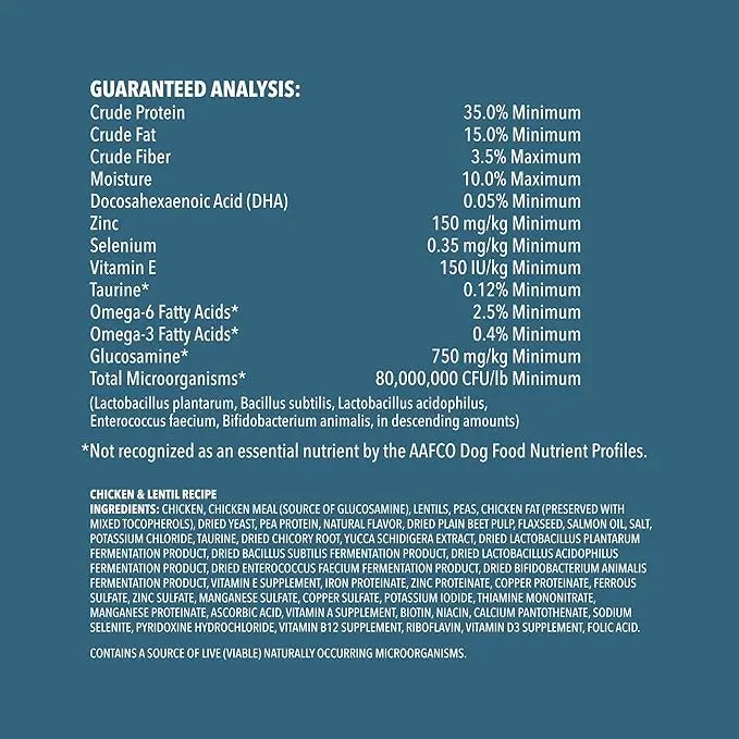 Amazon Brand - Wag Dry Dog Food Grain-Free Chicken & Lentil Recipe, High Protein (24 lb bag) - PAWPICO