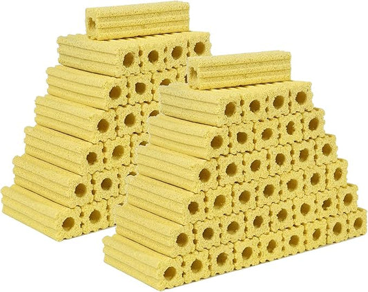 108pcs 3.8 Inch Aquarium Ceramic Bio Filter Media,Ceramic Bio Media Blocks for Fish Tank and Koi Pond (Small Block 108pcs) AFACYGN
