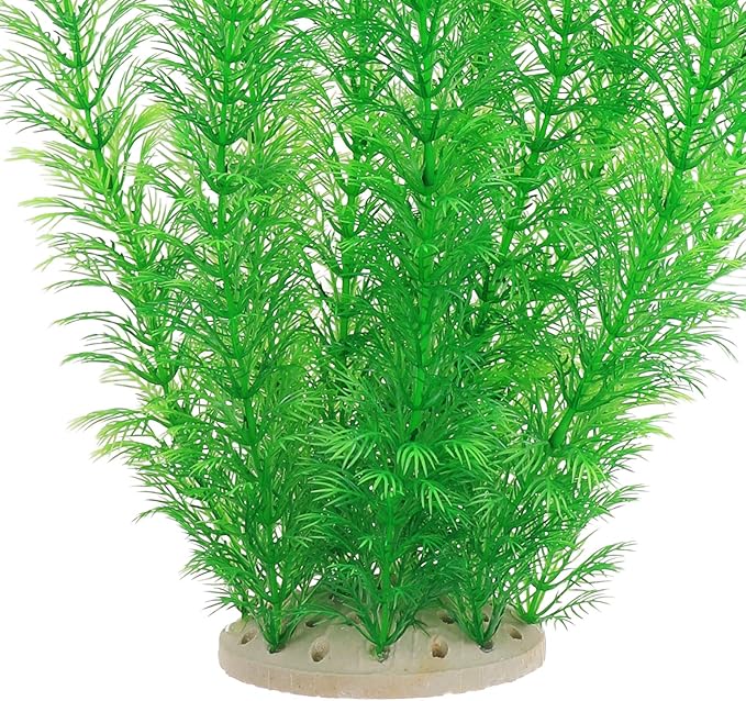 Aquarium Plastic Plants Large, Artificial Plastic Long Fish Tank Plants Decoration Ornaments Safe for All Fish 21 Inches Tall (J67 Grenn) JIH