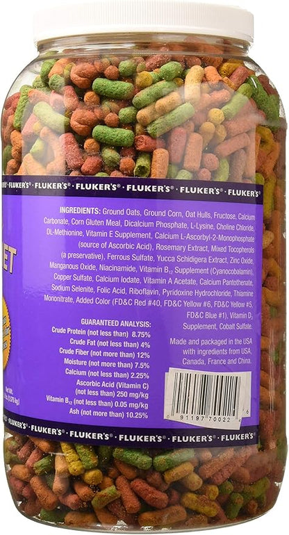 Fluker's Tortoise Diet, Large Pellet Food, Land Turtle Formula, 3.5 lbs. Flukers