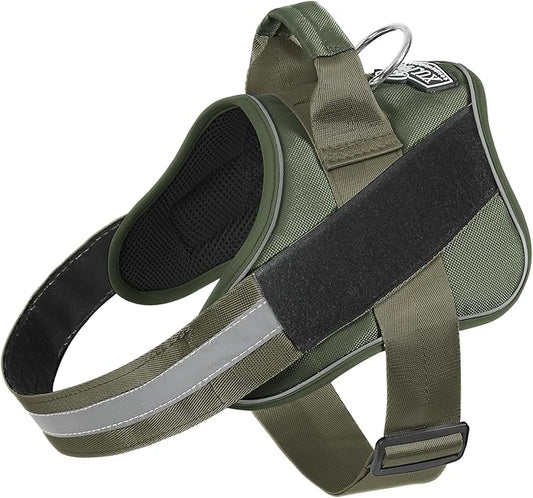 Bolux Dog Harness, No-Pull Reflective Dog Vest, Breathable Adjustable Pet Harness with Handle for Outdoor Walking - No More Pulling, Tugging or Choking Bolux