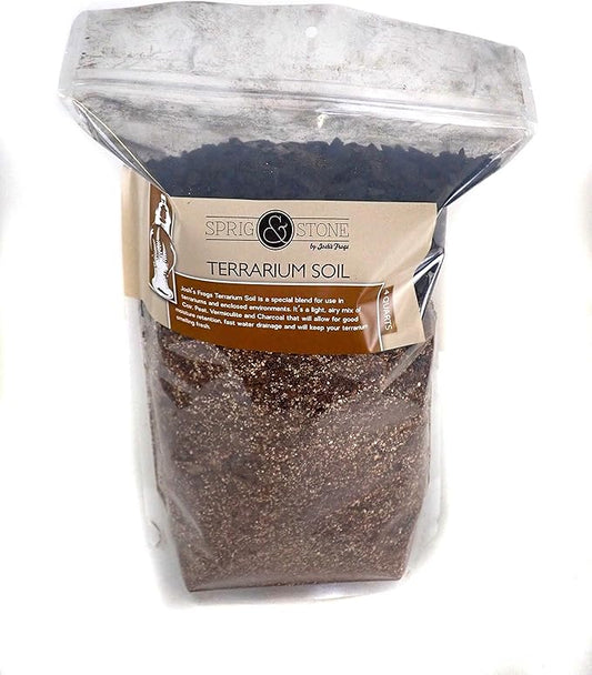 Josh's Frogs Sprig & Stone Terrarium Soil for Open and Closed Terrariums (4 Quart) JoshsFrogs