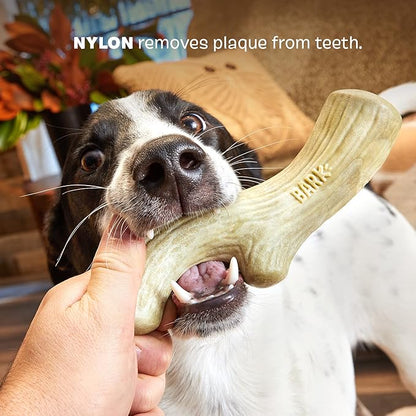 Barkbox Super Chewer Tough Dog Chew Toys for Aggressive Chewers, Dental Stimulating (Antler - Large) - PAWPICO