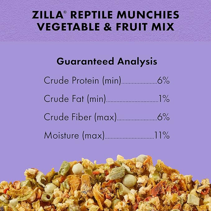 Zilla Reptile Munchies Vegetable and Fruit Mix 4 oz. Zilla