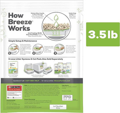 Purina Tidy Cats Litter Pellets, Breeze Refill Litter Pellets in Recyclable Box - (6) 3.5 lb. Bags - PAWPICO