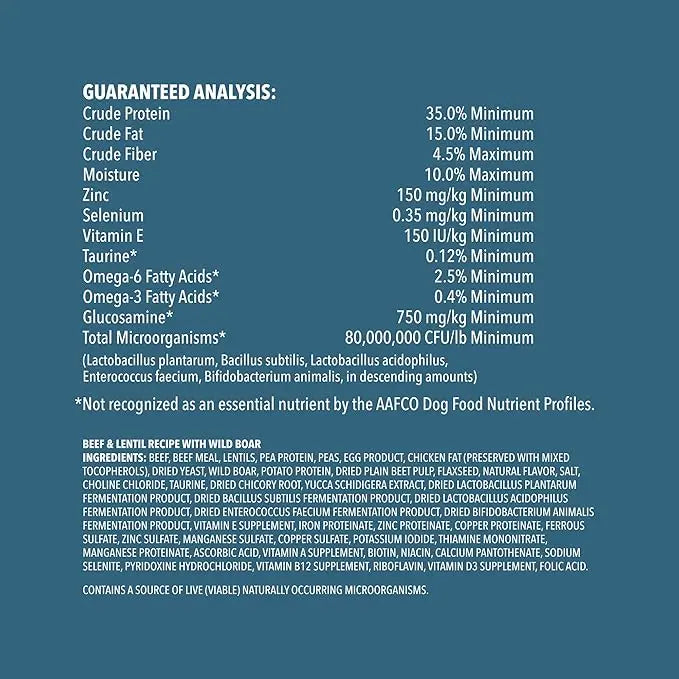 Amazon Brand - Wag Dry Dog Food Grain-Free Beef & Lentil Recipe, High Protein (4 lb bag) - PAWPICO