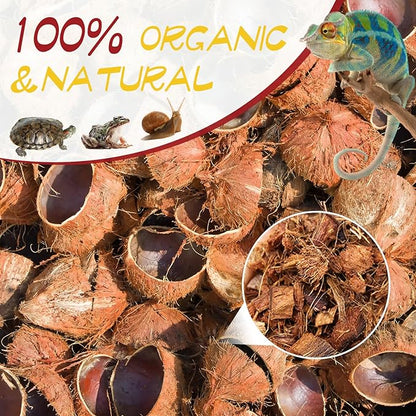 LEICHTEN 7.7LB Coconut Husk Substrate for Reptiles,56 Quart Compressed Coconut Fiber Chips Bearded Dragon Leopard Gecko Snake Bedding Ball Python Tank Accessories LEICHTEN