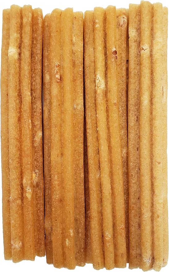 Himalayan Dog Chew Churro Yak Cheese Dog Chews, 100% Natural, Long Lasting, Gluten Free, Healthy & Safe Dog Treats, Lactose & Grain Free, Protein Rich, Real Peanut Butter Flavor, 4 Churros Per Pouch - PAWPICO