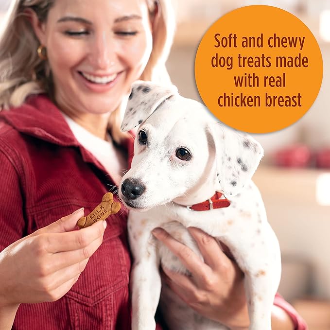 Milk-Bone Soft & Chewy Dog Treats, Chicken Recipe, 5.6 Ounce (Pack of 10) Made with Real Chicken Breast - PAWPICO