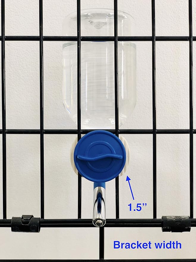 Choco Nose Patented Mini No-Drip Water Bottle/Feeder for Hamsters/Hedgehogs/Gliders/Rats/Mice/Other Small Pets and Animals - for Cages, Crates or Wall Mount. 10.2oz. Nozzle 10mm, Blue (C125) ChocoNosePetSupplyWeLovePetsLikeYouDo