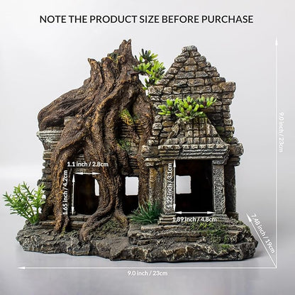 Fish Tank Decorations Aquarium Décor Resin Artificial Tree Trunk Root (B) Taomypets