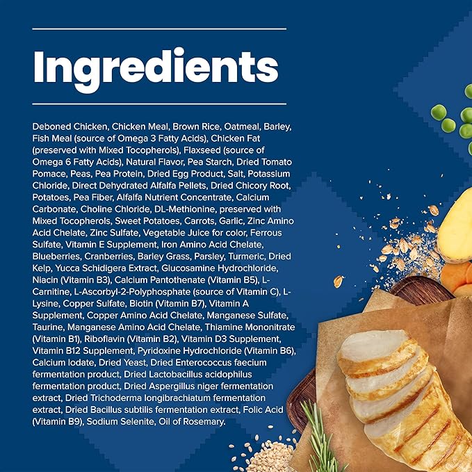 Blue Buffalo Life Protection Formula Adult Small Breed Dry Dog Food, Supports High Energy Needs, Made with Natural Ingredients, Chicken & Brown Rice Recipe, 15-lb Bag - PAWPICO