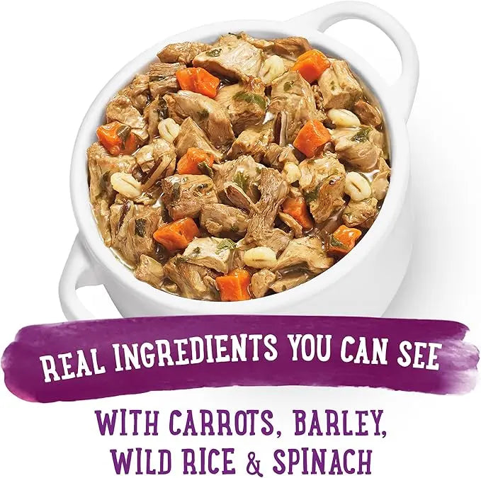 Beneful Purina Gravy Wet Dog Food, Prepared Meals Simmered Beef Entree - (8) 10 oz. Tubs (Pack of 2) - PAWPICO