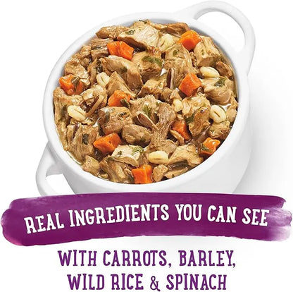 Beneful Purina Gravy Wet Dog Food, Prepared Meals Simmered Beef Entree - (8) 10 oz. Tubs (Pack of 2) - PAWPICO