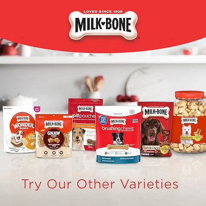 Milk-Bone MaroSnacks Dog Treats Bundle: 40 Ounce Canister + 2 Refill Packs - PAWPICO