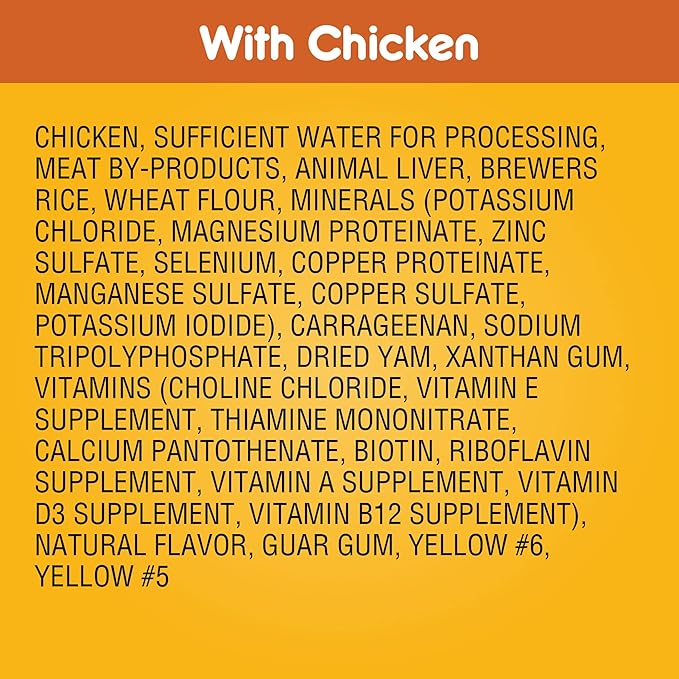 PEDIGREE CHOPPED GROUND DINNER Adult Canned Soft Wet Dog Food with Chicken, 22 oz. Cans (Pack of 12) - PAWPICO