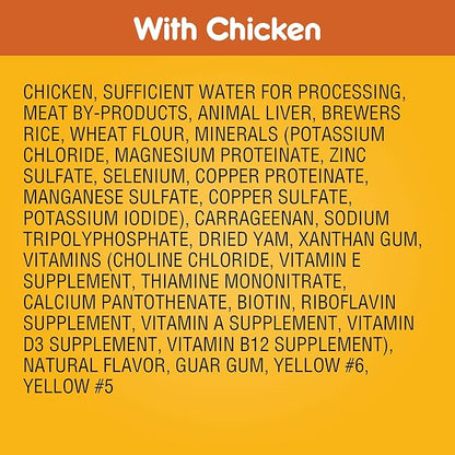 PEDIGREE CHOPPED GROUND DINNER Adult Canned Soft Wet Dog Food with Chicken, 22 oz. Cans (Pack of 12) - PAWPICO