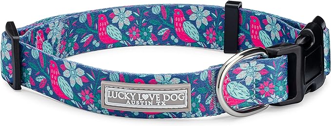 Lucky Love Dog - Adjustable Dog Collar with Easy Click Buckle for Small to Large Dogs, Durable, & Comfortable Collar for Male & Female Dogs, Pet Collar for Puppies & Adult Dogs - Carriebelle, Small LuckyLoveDog